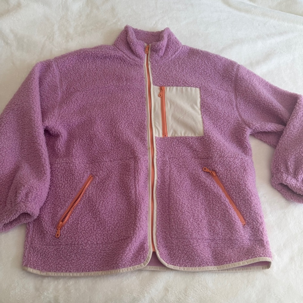 Universal Thread Sherpa Jacket Pink Oversized Siz… - image 1